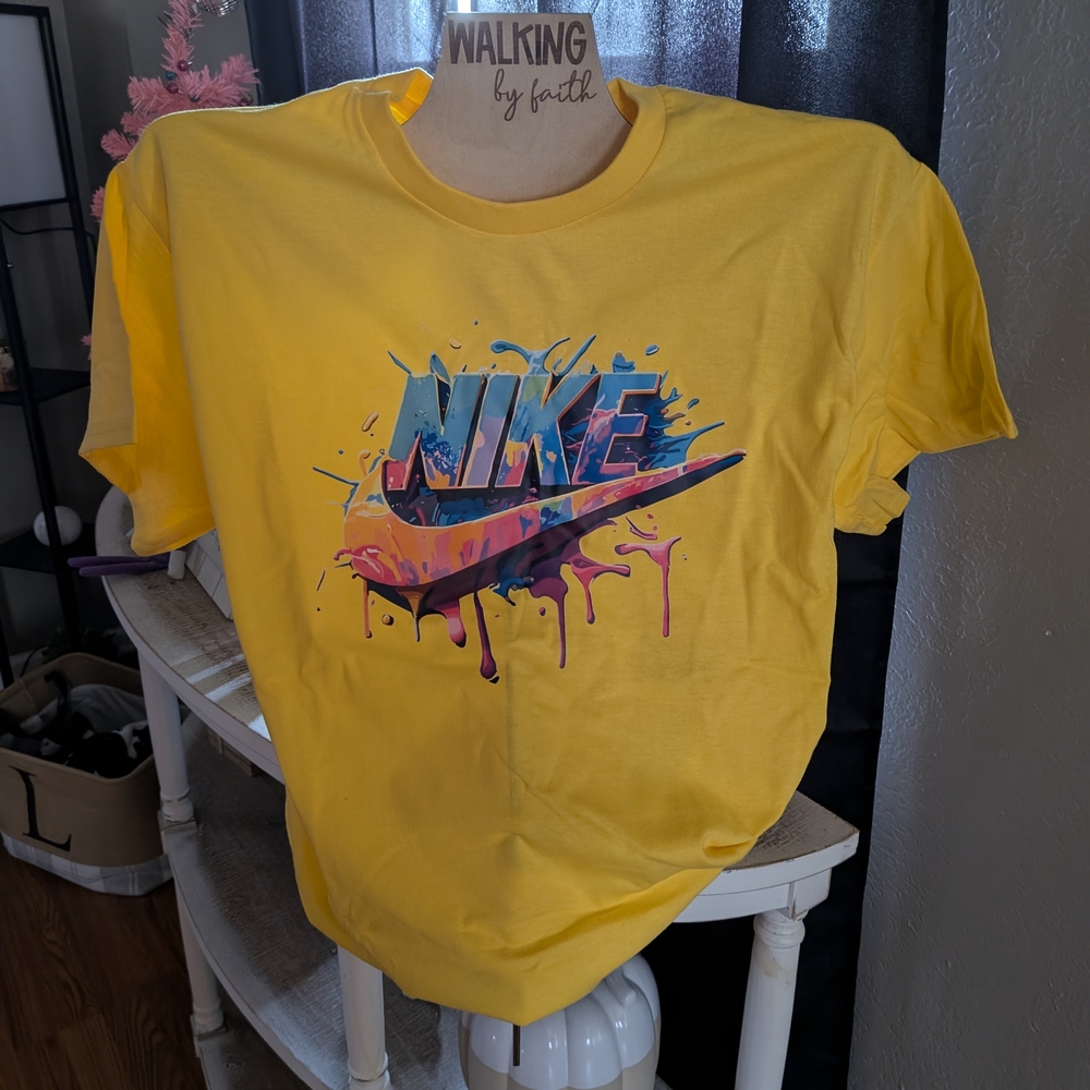 Gildan Bright Yellow Graphic Tee - Short Sleeve